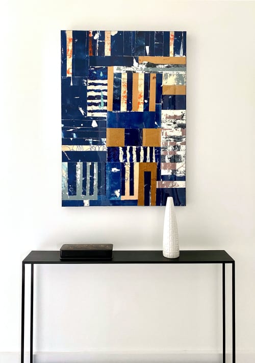 Midnight in Miami | Mixed Media by Adam Collier Noel. Item composed of canvas