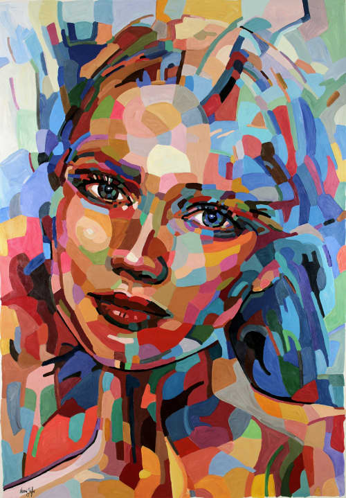 One day at a time | Oil And Acrylic Painting in Paintings by Noemi Safir Artist. Item composed of canvas & synthetic