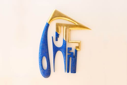 Arrival Hall on Mercury | Wall Sculpture in Wall Hangings by Jan Willem Krijger. Item works with contemporary & modern style