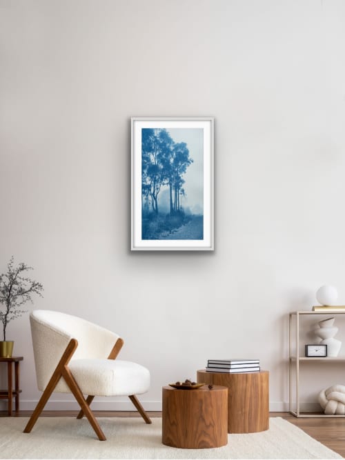 The Journey's End II (27 x 15" hand-printed cyanotype) | Photography by Christine So | Center For Photographic Art in Carmel-by-the-Sea