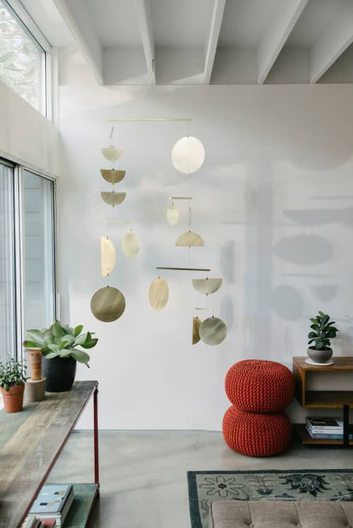 Circle & Line Continuum Mobile | Ornament in Decorative Objects by Circle & Line. Item made of brass works with contemporary & modern style
