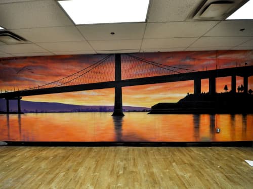 Indoor Mural | Murals by Steven Anderson Art. Item made of synthetic