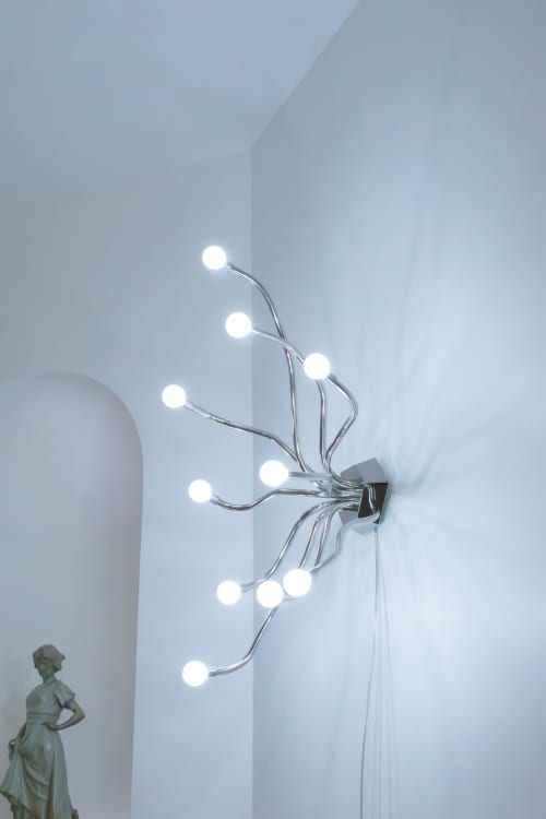 Anemone Lamp | Lamps by Vincent Decat. Item made of steel works with contemporary style