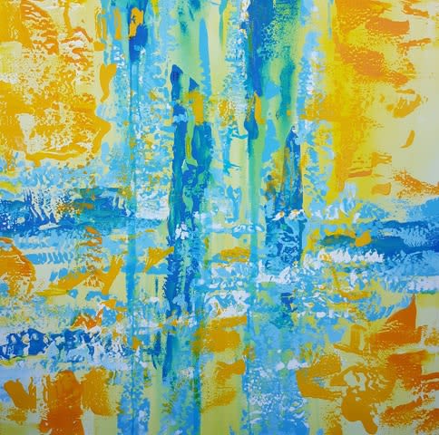 The Current Iowa Collection | Oil And Acrylic Painting in Paintings by Jennifer Hayes | The Current Iowa, Autograph Collection in Davenport. Item composed of canvas & synthetic
