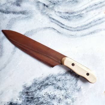 Model A Chef Knife | Utensils by Wild Cherry Spoon Co.. Item made of wood compatible with minimalism and country & farmhouse style