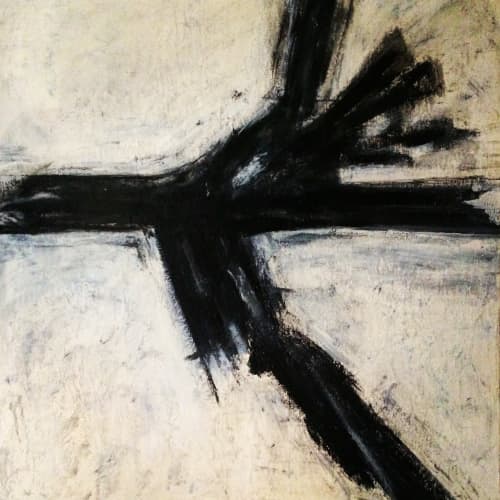 'Blackbird' | Paintings by Christina Twomey Art + Design. Item made of canvas works with minimalism & contemporary style