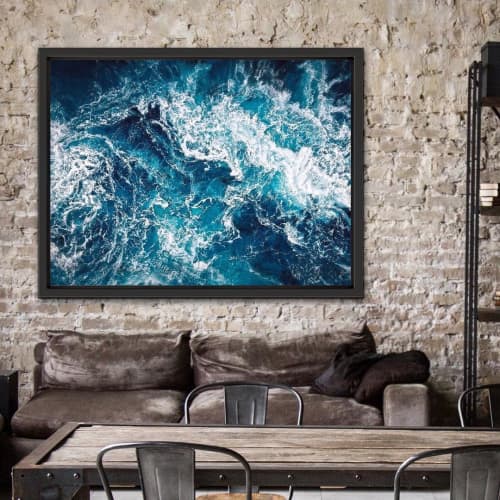 Wild Waters | Oil And Acrylic Painting in Paintings by Vanessa Mae. Item composed of canvas & synthetic