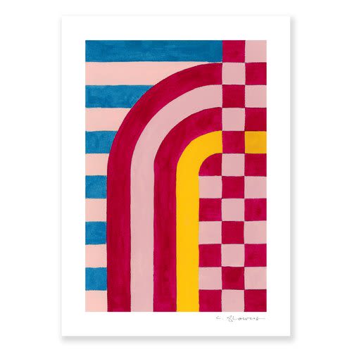 Letter Q | Prints by Christina Flowers. Item composed of paper in contemporary or eclectic & maximalism style