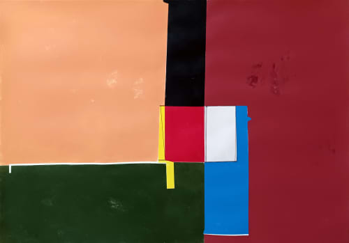 0312e | Oil And Acrylic Painting in Paintings by Luis Medina. Item composed of paper in contemporary or modern style