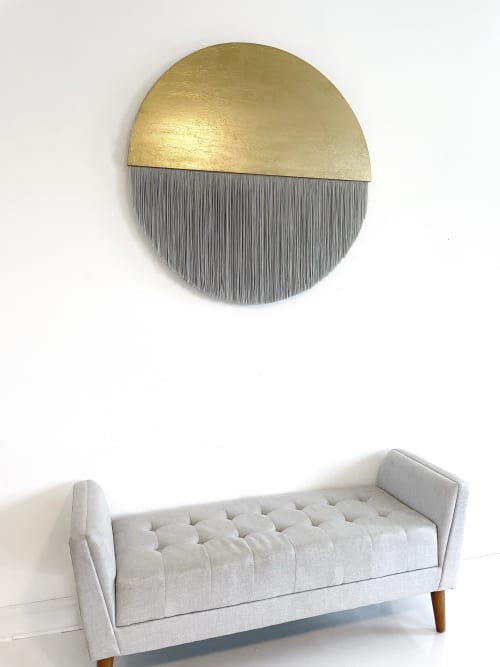 “Callisto” Moon | Tapestry in Wall Hangings by Vita Boheme Studio. Item made of bamboo with cotton