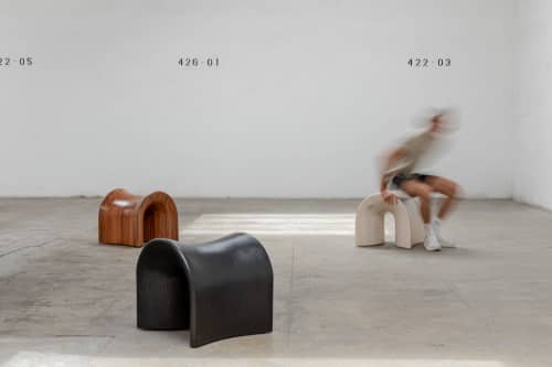TORO Stool By Daniel Couttolenc | Chairs by Daniel Couttolenc. Item composed of oak wood in boho or minimalism style
