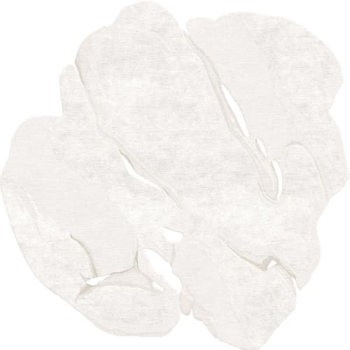 Contemporary White Rug Irregular Unusual shape Bianco | Small Rug in Rugs by Atelier Tapis Rouge. Item composed of wool compatible with contemporary style