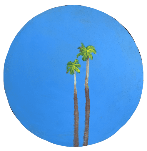 Los Angeles | Oil And Acrylic Painting in Paintings by Jomaireart. Item composed of wood compatible with boho and coastal style