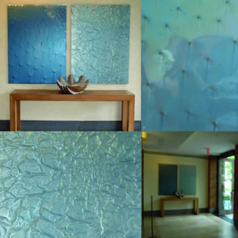 Tribeca Green Installation | Oil And Acrylic Painting in Paintings by Jason Young | Tribeca Green Luxury Apartments in New York. Item composed of canvas