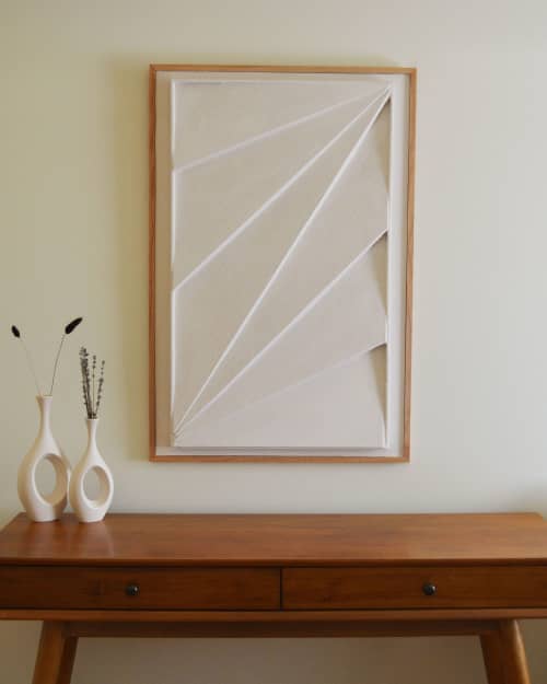 07 Plaster Relief | Wall Sculpture in Wall Hangings by Joseph Laegend. Item made of oak wood works with minimalism & mid century modern style