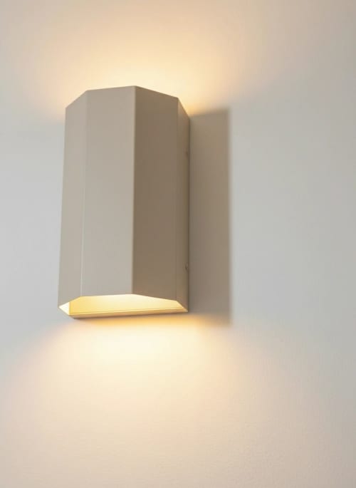 NEW! Hex Sconce | Sconces by John Beck Steel. Item composed of steel compatible with mid century modern and contemporary style