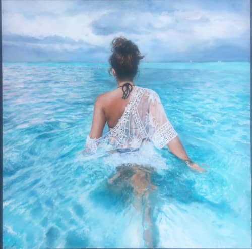 The Fourth Dream | Oil And Acrylic Painting in Paintings by Hilary McCarthy. Item composed of canvas and synthetic