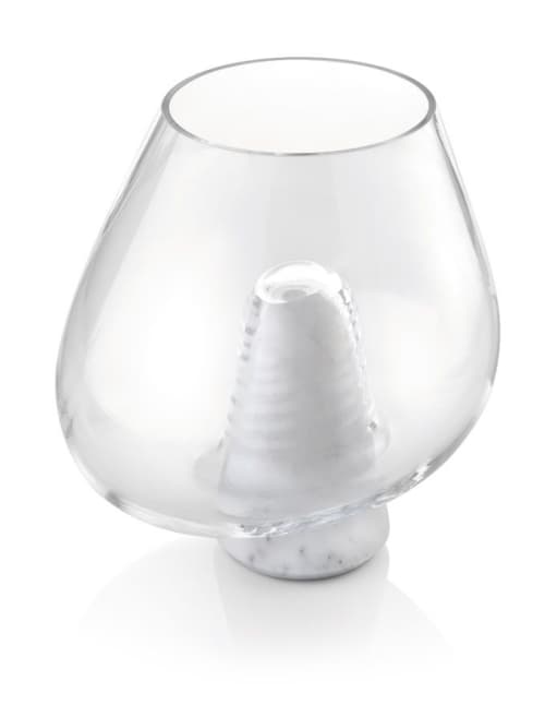 Cumuli B - trasparente | Vase in Vases & Vessels by gumdesign. Item composed of marble and glass in contemporary style