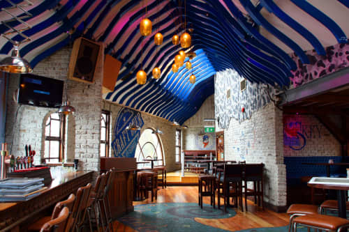 The Barge Murals | Murals by Fran Halpin Art | The Barge Gastro Bar in Baile Átha Cliath. Item composed of synthetic