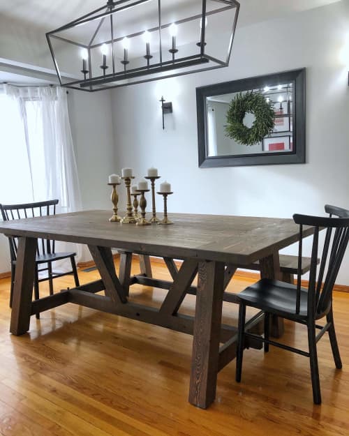 Farmhouse table | Dining Table in Tables by VBS Furniture. Item made of wood
