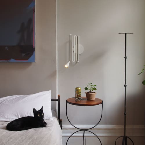 Louis Wall Lamp - Small, Downlight, Hardwire | Sconces by Sara Schoenberger. Item composed of steel