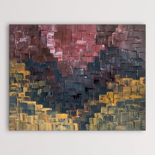Before Dawn (SOLD) | Oil And Acrylic Painting in Paintings by Alessia Lu. Item made of canvas works with contemporary & modern style