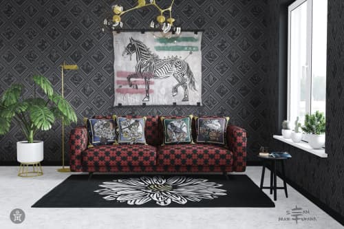 AEON Collection Interior Textiles | Wallpaper in Wall Treatments by Sean Martorana | Philadelphia in Philadelphia. Item made of canvas with paper