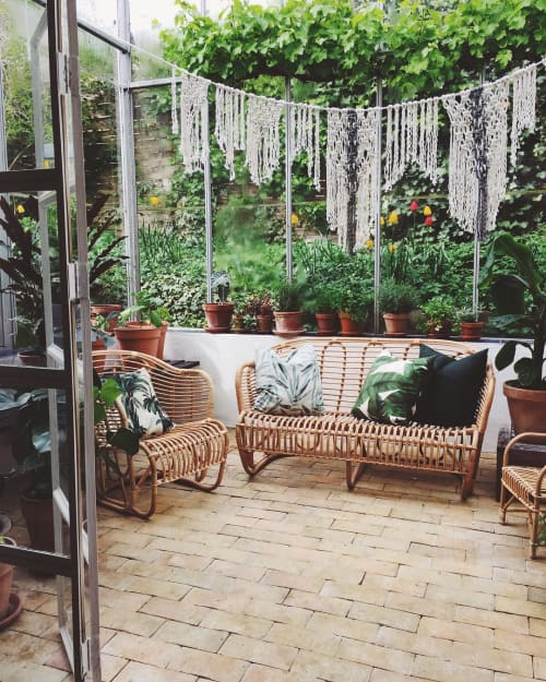 Macrame Installation | Macrame Wall Hanging in Wall Hangings by Modern Macramé by Emily Katz. Item made of fabric with fiber