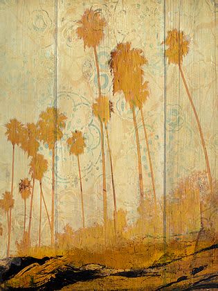 Palm Beach | Oil And Acrylic Painting in Paintings by Irena Orlov. Item composed of canvas and synthetic