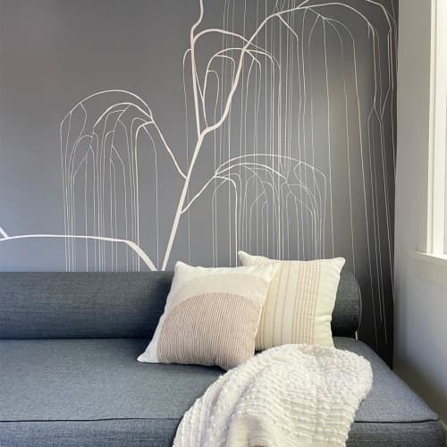 Babylon | Clay | Wallpaper in Wall Treatments by Jill Malek Wallpaper. Item composed of fabric & paper