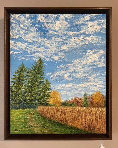 Meadow Walk | Oil And Acrylic Painting in Paintings by Kristin Pierre Art | Tino's Fine Art & Frames in Gulf Shores. Item made of canvas