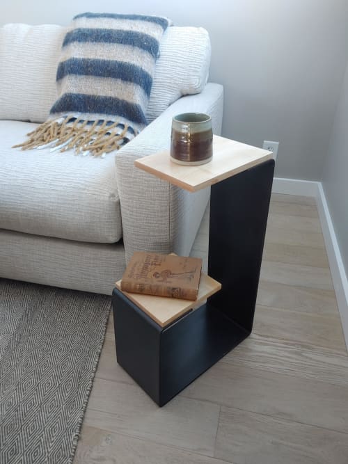 G-Table | End Table in Tables by Flywheel Industrial Arts. Item made of wood & steel