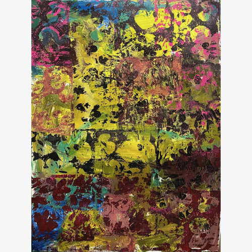 Time after time | Mixed Media in Paintings by Cindy Zaglin. Item in mid century modern or contemporary style