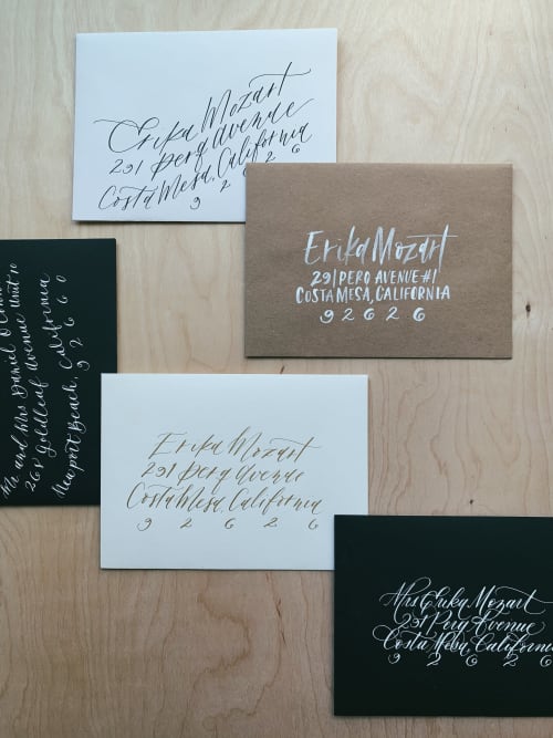 Envelope Calligraphy | Signage by Paper Cliché