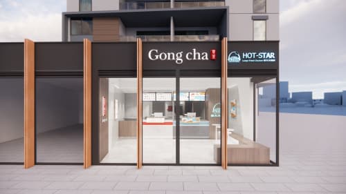 Gongcha + Hotstar Belconnen | Interior Design by Studio Hiyaku. Item composed of synthetic