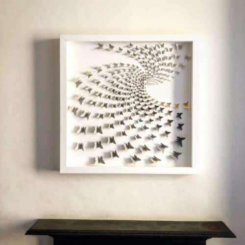 The Swirl | Wall Sculpture in Wall Hangings by Lorna Doyan. Item made of metal