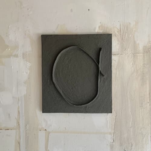 ‘Ballade’ by Greyya Jay | Wall Sculpture in Wall Hangings by Greyya Jay. Item composed of oak wood and cement in minimalism or contemporary style