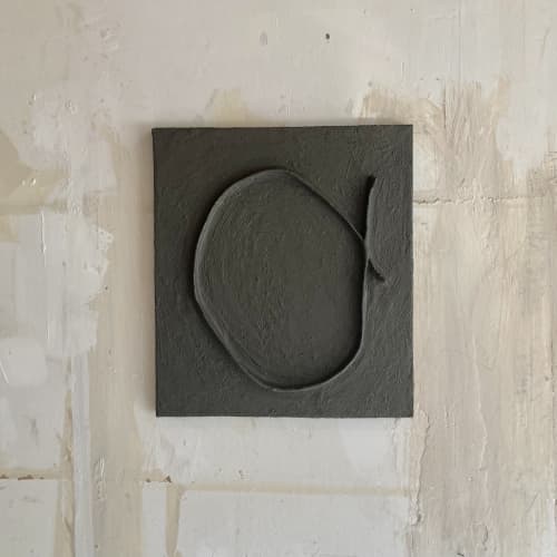 ‘Ballade’ | Wall Sculpture in Wall Hangings by Greyya Jay. Item composed of oak wood and cement in minimalism or contemporary style