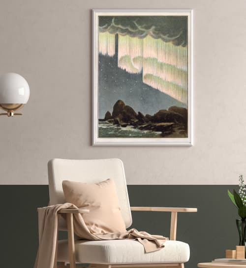 Northern Lights Deco Print | Prints by Capricorn Press. Item made of paper