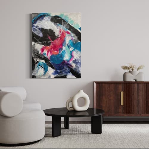 Emergence - Paintings | Mixed Media in Paintings by ArtKarma Studios. Item made of canvas works with contemporary & modern style