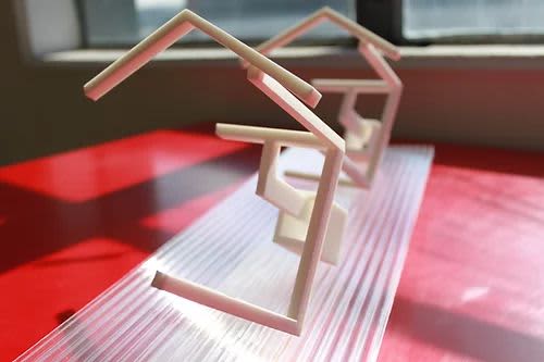 Dwelling - Unit 1B & C | Sculptures by Elvira Dayel. Item composed of synthetic