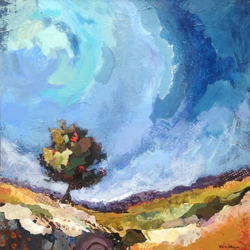 Owl Tree Painting | Paintings by Shelli Walters Studio