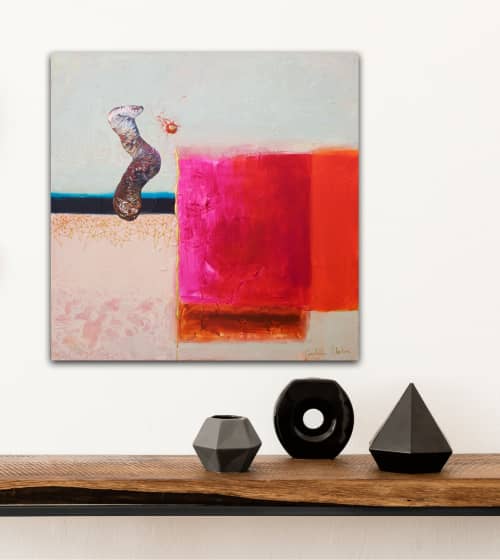 Abstract Original Painting "Delightful diversion" | Mixed Media by Carolina Alotus. Item composed of canvas & synthetic