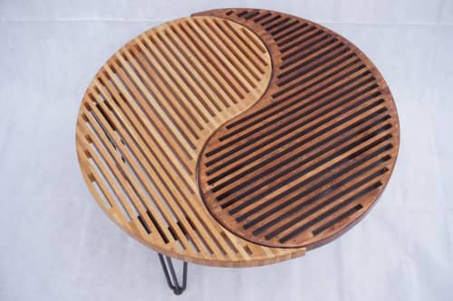 Yin and Yang Table | Coffee Table in Tables by Negative Design Co.. Item made of wood works with minimalism & mid century modern style