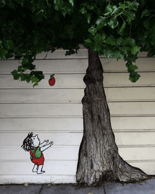 Giving Tree Mural | Street Murals by Lindsey Millikan. Item made of synthetic