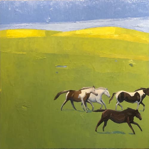 'American Paint' oil painting by Scott Redden | Oil And Acrylic Painting in Paintings by Scott Redden. Item made of linen & synthetic