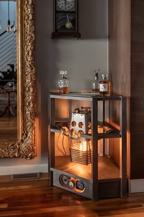 Flight Control | Side Table in Tables by Zachary Zorn Designs. Item made of metal