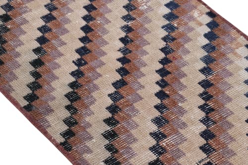 Vintage Zeki Müren Rug with Colorful Geometric Patterns | Area Rug in Rugs by Rug and Kilim