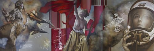 Ode to Feminism, 2018 | Oil And Acrylic Painting in Paintings by Kathrin Longhurst. Item made of canvas & synthetic