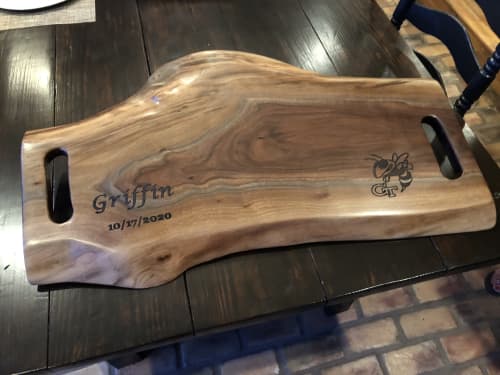 Custom Engraved Wedding Charcuterie Boards | Furniture by Peach State Sawyer Services